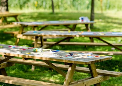 Buiten vergaderen in de boomgaard - Buitenplaats Vlaardingen