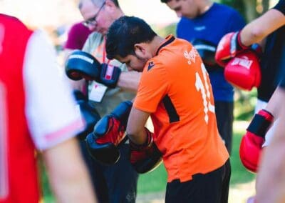 onze teamtrainingen - activiteit boksen - feedback geven en ontvangen